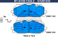 Колодки торм.пер.