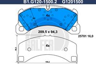 Колодки торм.пер.