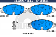 Колодки тормозные дисковые /комплект 4 шт/