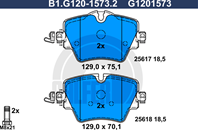 Колодки торм.пер.