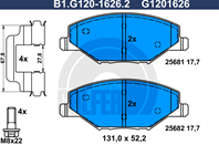 Колодки торм.пер.