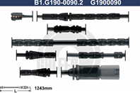 Датчик износа торм.колодок зад. 1243mm]