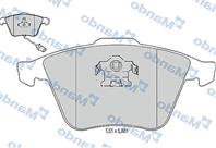 Колодки тормозные VW Golf 5,Passat AUDI A3 передние (4шт.) MANDO