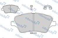 Колодки тормозные FORD Fiesta (12-) передние (4шт.) MANDO