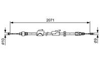 BOSCH 1 987 482 242 Трос ручного тормоза FORD MONDEO/S-MAX 158мм