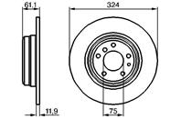 0 986 478 095_диск тормозной задний!BMW E38/E31 2.5-5.0/3.0D 90-01