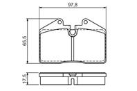 Колодки тормозные дисковые передние 0986494267 от фирмы BOSCH