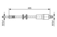 1 987 481 005_шланг торм. пер.! L 550 MB Vito 2.0