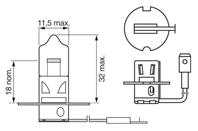 1 987 302 038_лампа! (H3) 55W 12V PK22S галогенная