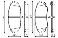 Колодки торм диск к-т KIA SORENTO III 2015 &gt&gt