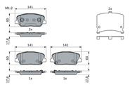 3 397 118 542_щетки к-т ! 475/19+450/18 Toyota Land Cruiser 96&gt  Ford Ka 96