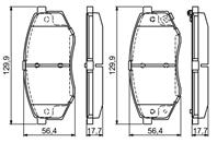 Колодки тормозные KIA SOUL 14-/HYNDAI i20 10-/SONATA 09- передние
