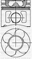 78,30 mm. порш+палец,с кольцами AUDI A4 (B5) 2.5 TDI 24V, A6 (C5) 2.5 TDI 24V, A8 (D2) 2.5 TDI