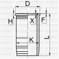 128,00 mm. Гильза K=144,5 L=266 Н=10,12 D=155,5
