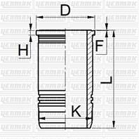 123 mm. Гильза  K=139 L=249,5 H=11,2 D=149