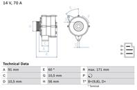 Генератор 12V/70A