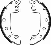Барабанные тормозные колодки задние C0C006ABE от компании ABE