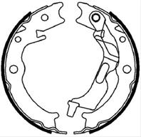Колодки ручного гальма 170x26 Daewoo Evanda/Epica/Lacetti1 4I 02-