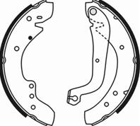 Барабанные тормозные колодки задние C0C009ABE от компании ABE