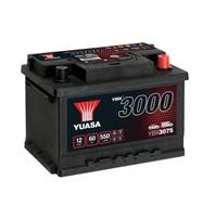 Аккумулятор Yuasa YBX3000 SMF 60 А/ч о/п 550 А размер 245*175*175