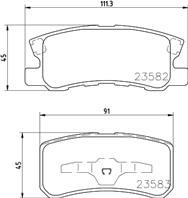 Колодки торм.зад.