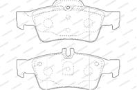Колодки mer w211/s211/w212/c218/c219/w221 2.0-2.4/2.0cdi-2.7cdi 02-/sl r230 5.0/5.5 amg 01- зад