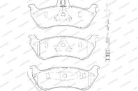 WBP23190A_=FDB1608 !колодки дисковые з. MB W163 2.3/3.2/2.7CDi 98&gt