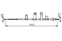 Трос ручного тормоза