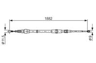 1 987 482 193_трос ручника прав.+лев.! Skoda Room