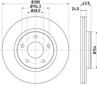 Диск тормозной