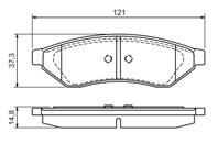 Колодки тормозные дисковые 0986494172 от производителя BOSCH