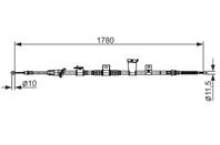 Трос, стояночная тормозная система