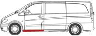 Порог Лев MERCEDES VITO / VIANO W639 09.03-10.10