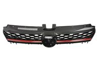 Решётка (gti, чёрный/красный) vw golf vii 08.12-