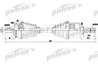 Полуось левый 36x550x26 abs: 48t volvo: s80 i 2 4 2 4d 2 4t 99-06