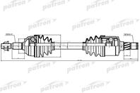 Полуось передн лев_jeep: commander  grand cherokee