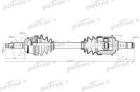 Полуось лев lexus: rx330  rx350 04-09 toyota: ca