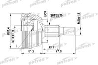 Шрус наружн к-кт audi: a3 1.6 09/96-08/00  08/00- 