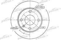 Диск тормозной передн ford: escort 81 express 81-8