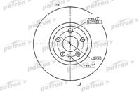 Диск тормозной передн CITROEN: EVASION 94-02  JUMPY c бортовой платформой 99-  ULYSSE 94-02  LANCIA...