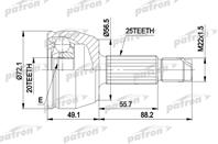 ШРУС наружн к-кт FORD: FIESTA IV 1.3 08/95-01/02 