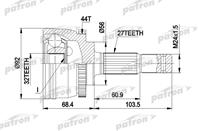 ШРУС наружн к-кт NISSAN: PRIMERA 2.0TD 96-