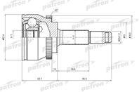 Шрус наружн к-кт nissan: almera ii 07/00-
