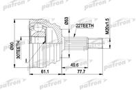 Шрус наружн к-кт vw golf  jetta  vento 1.8-2.0 11