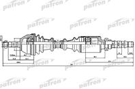 Полуось прав peugeot: 309 ii 1.1/1.4 89-93