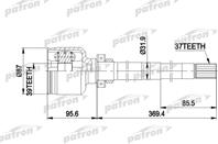 Шрус внутр к-кт [a:37  b:39  d:87] citroen: jumper