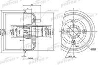 Барабан тормозной задн ford: escort v 90-92  escor