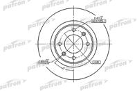 Диск тормозной задн CITROEN: C5 01-04  C5 04-  C5