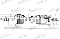 Полуось прав fiat: ducato peugeot: boxer 2.0-2.5d