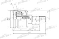 ШРУС внутр лев к-кт [A:24  B:34  С:40] PEUGEOT: 30